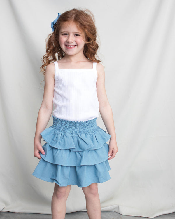 スカート Chambray weather train skirt Chambray weather train skirt The Rhythm Skirt. -- Boiler