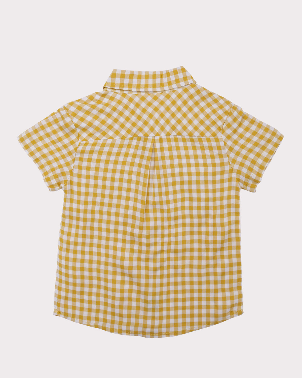 Gingham Shirt in Yellow back