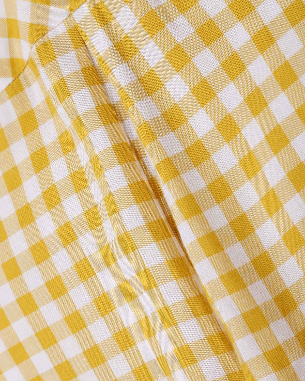 Gingham Shirt in Yellow detail
