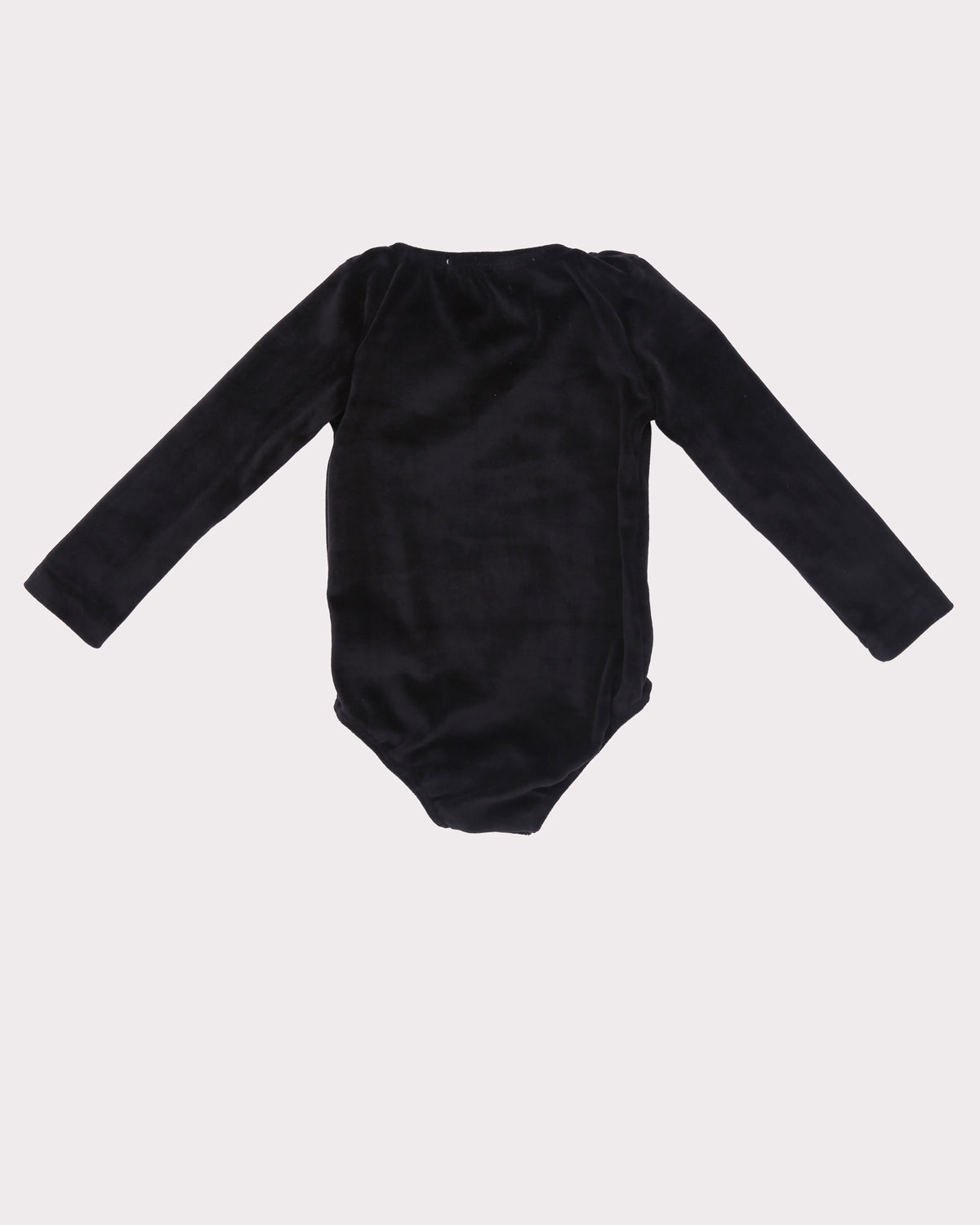Velour Bodysuit in Black Back