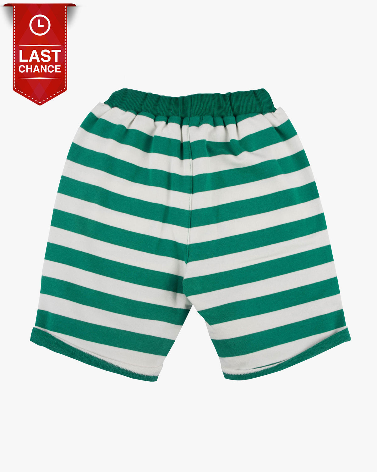 Trackie Short in Stripes green Back
