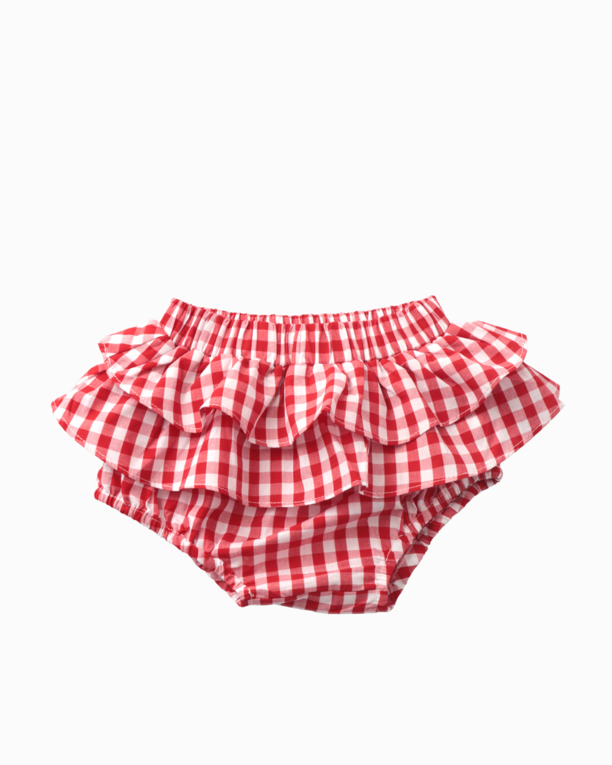 Bloomer With Frills in Red Gingham