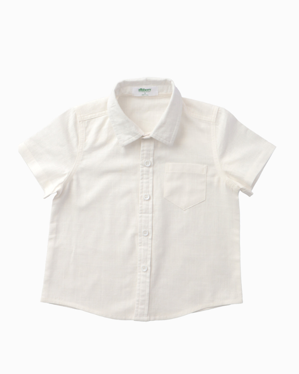 Classic Linen Shirt In Ivory