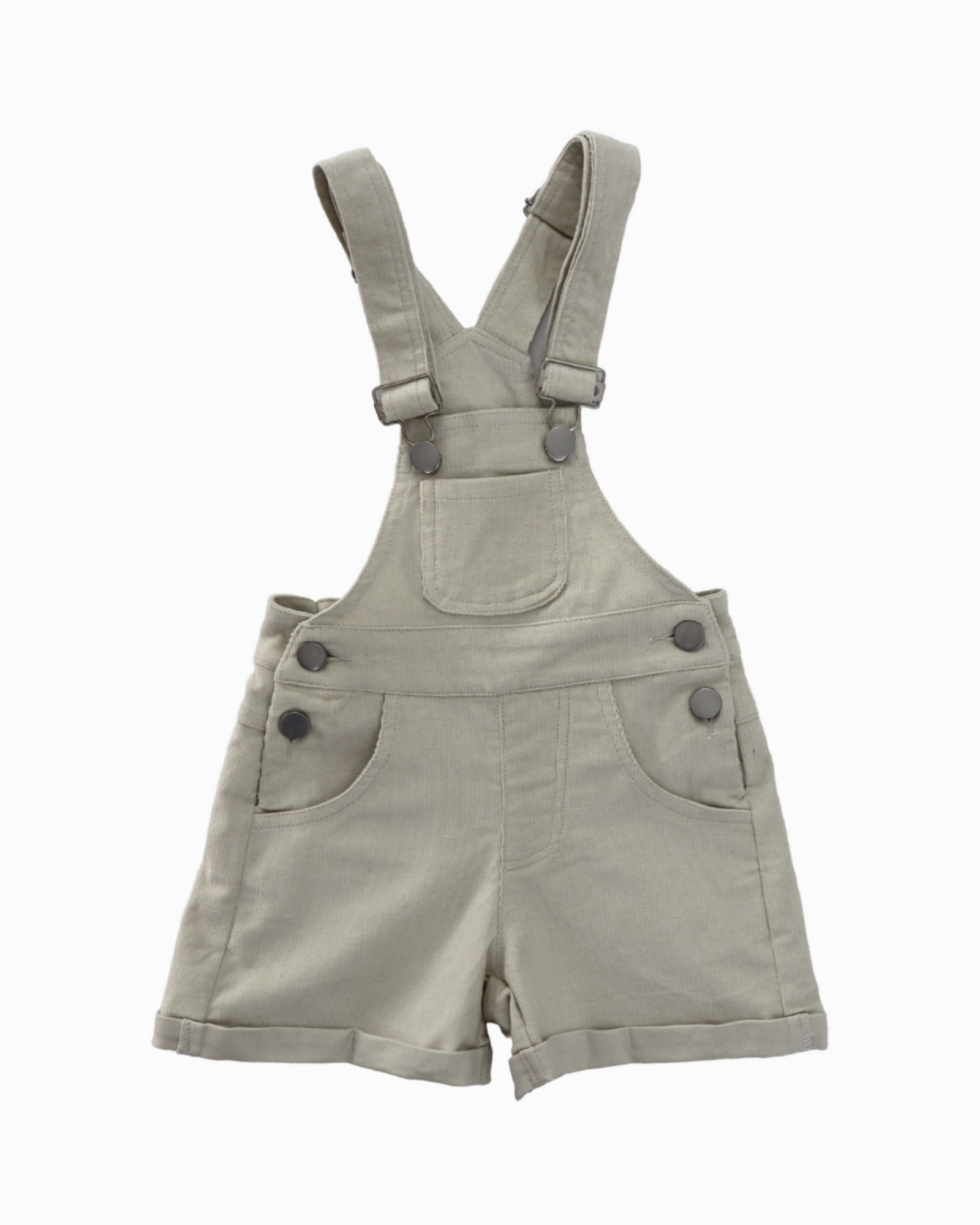 Corduroy Overall Short in Milk