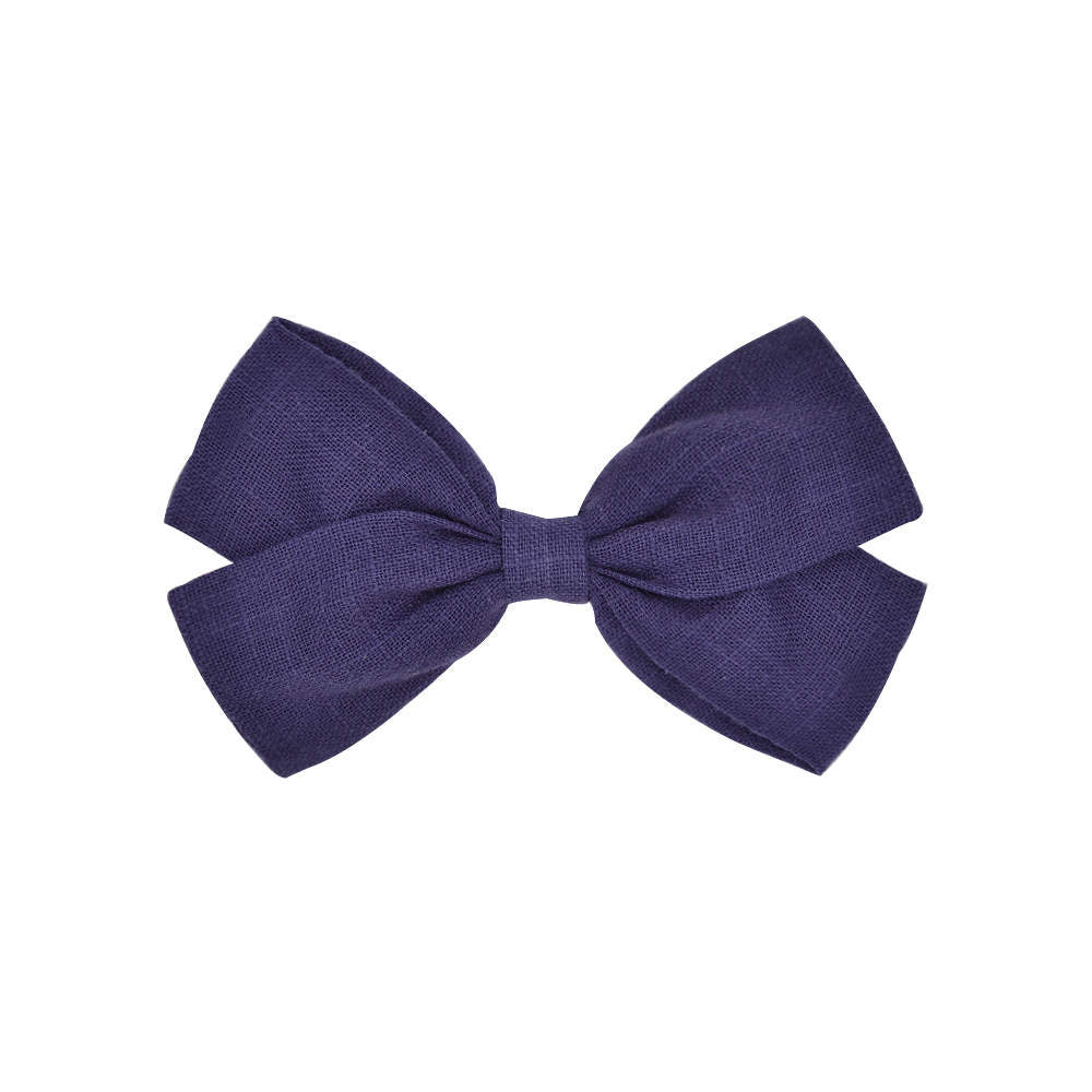 Evelyn Classic Linen Bow