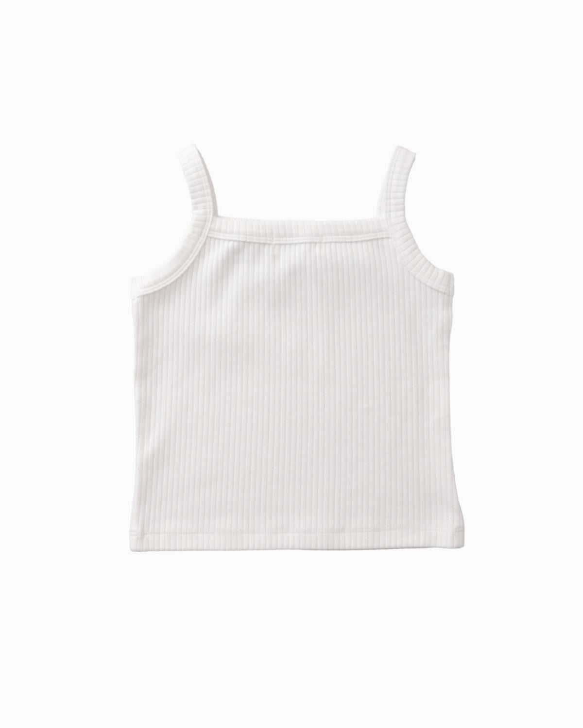 Ribbed Tank Top in Ivory