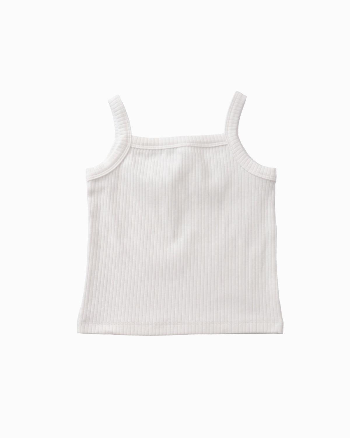 Ribbed Tank Top in Ivory