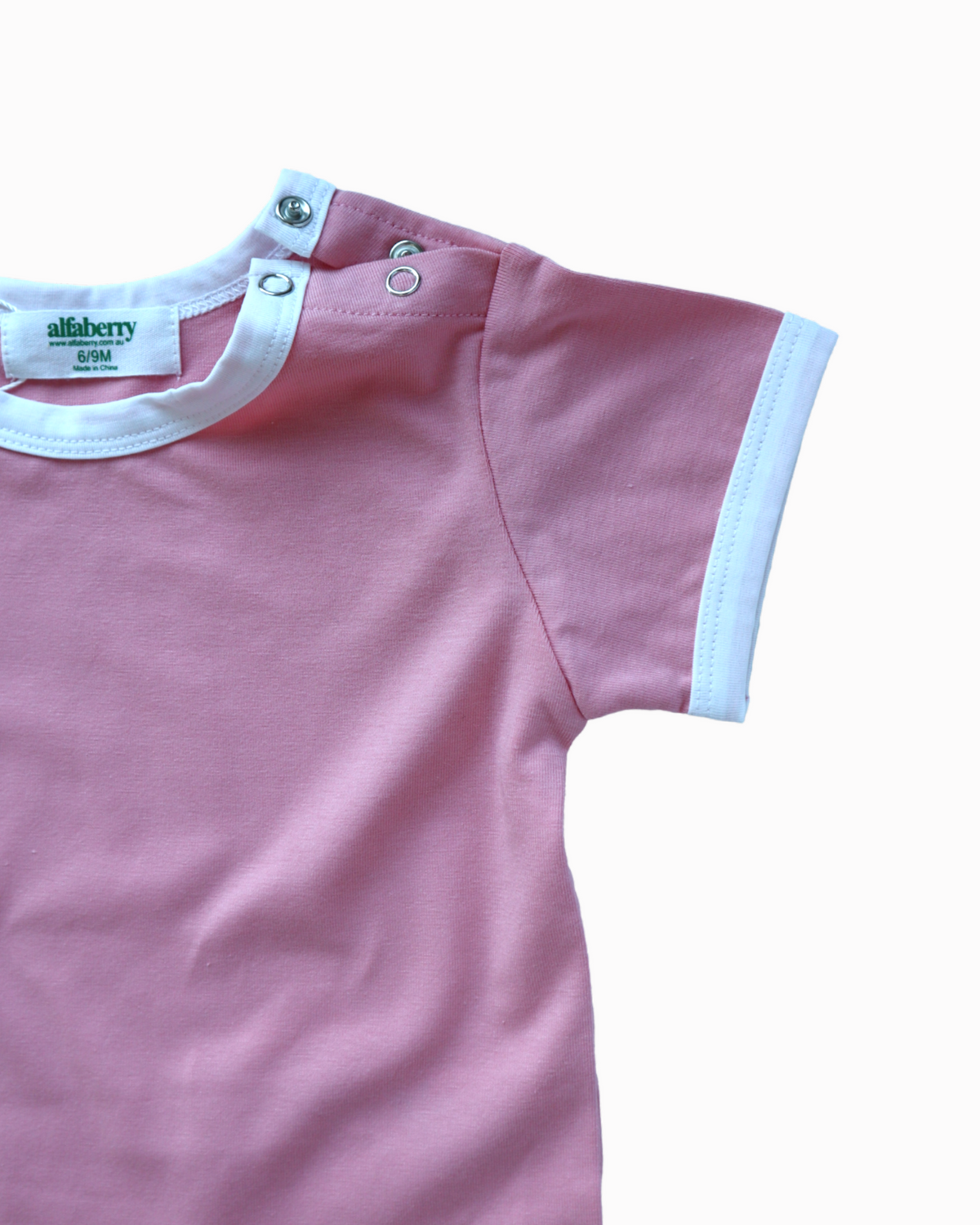 Ringer Tee and Slouch Pant Set in Pink