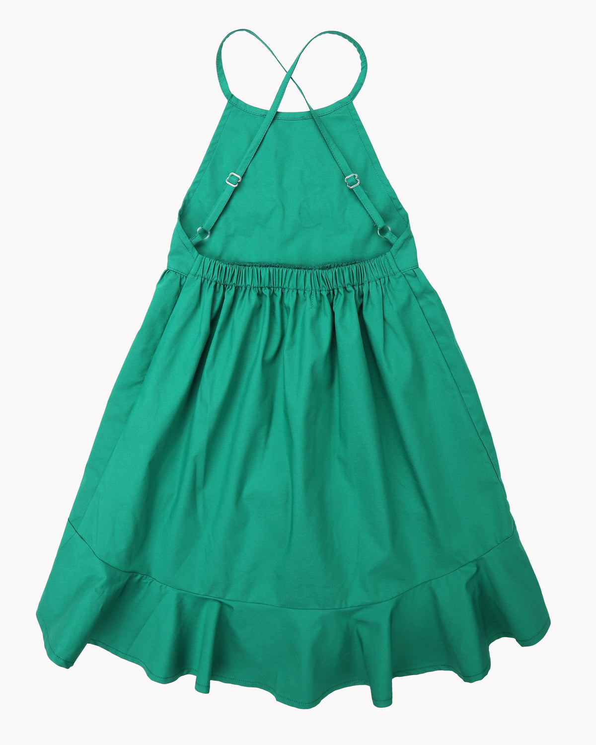 Sasha Embroidery Dress In Emerald Back