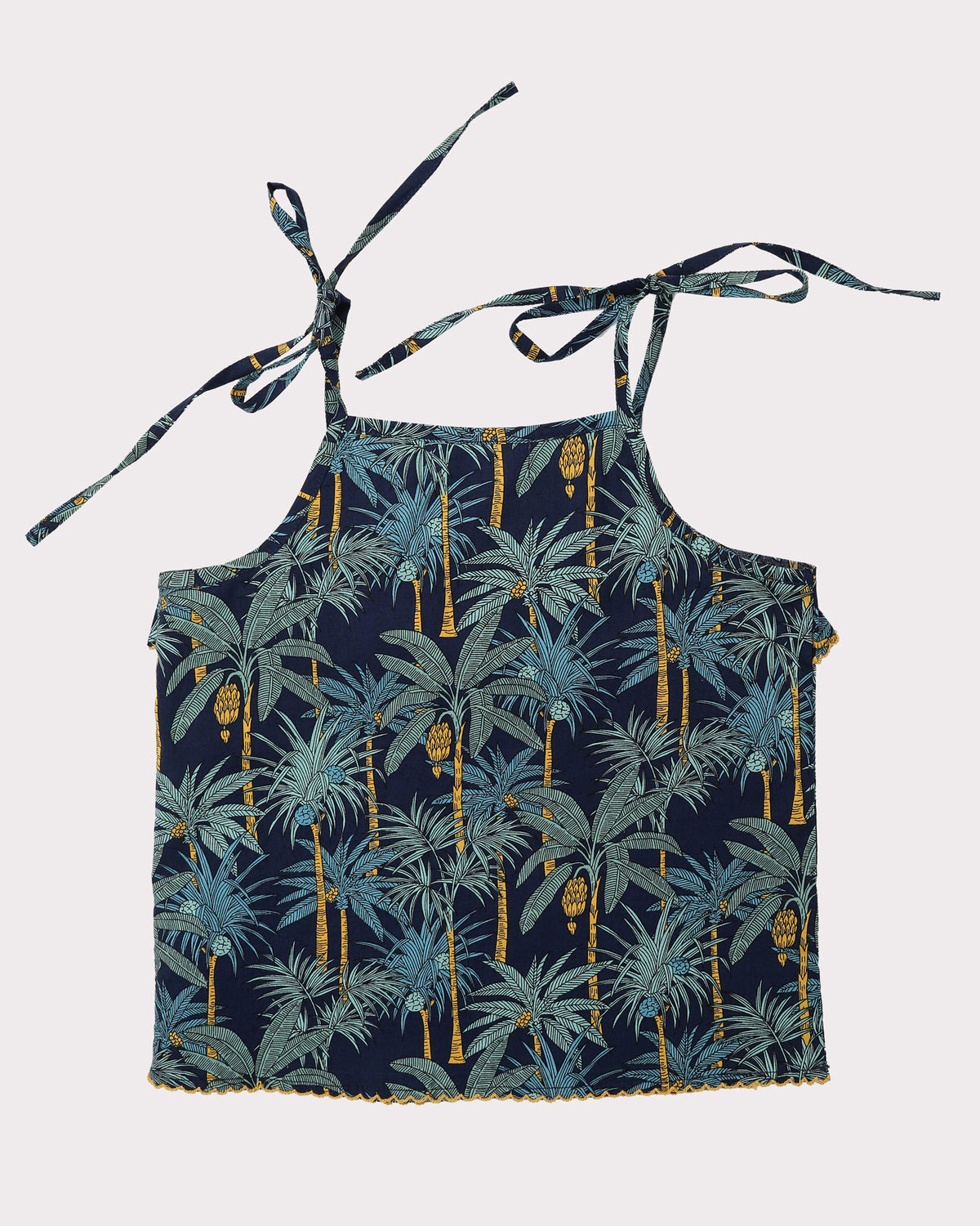 Into the Jungle Strappy Top In Navy Back
