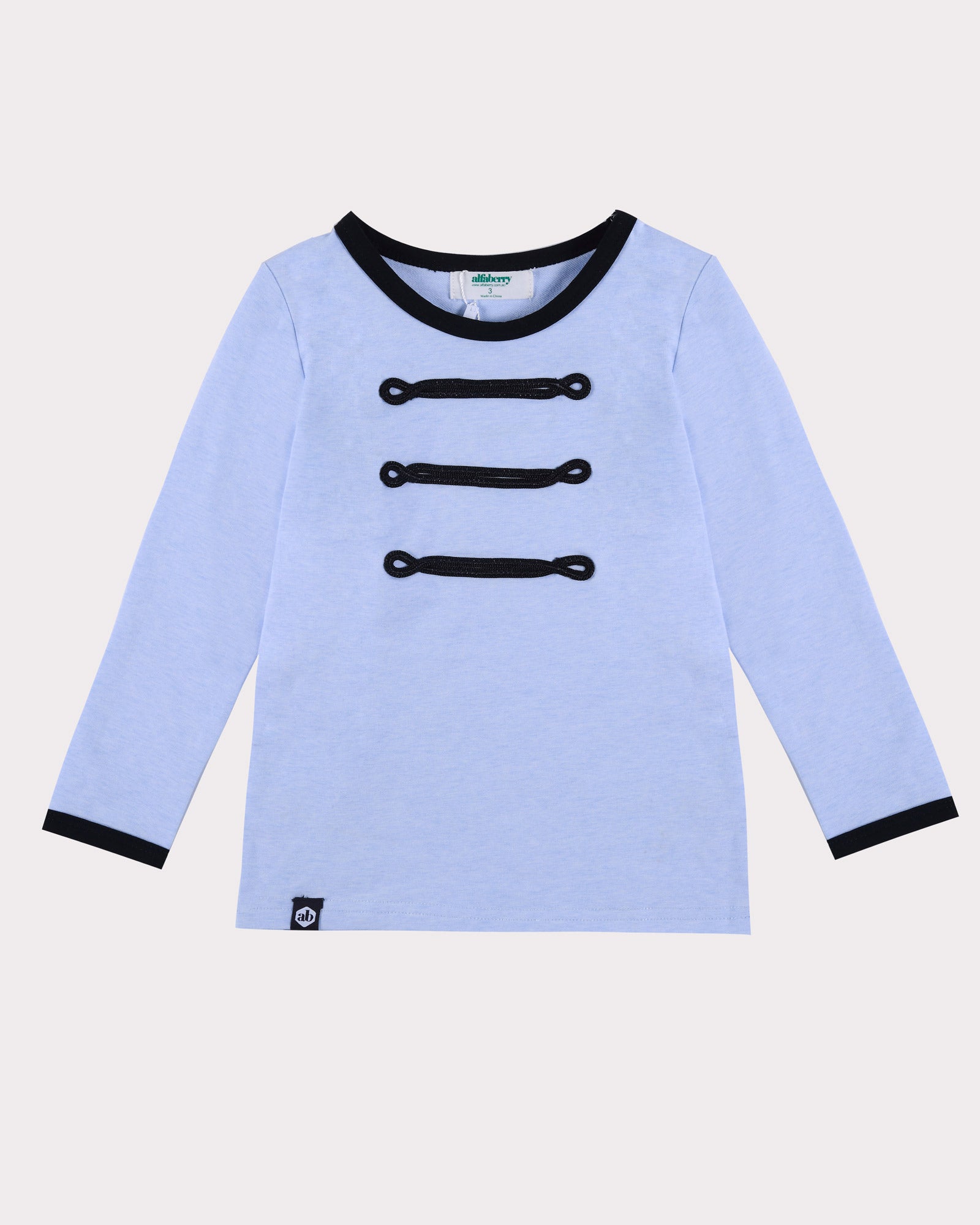 Band Leader Long Sleeve Tee Bondi Blue Front