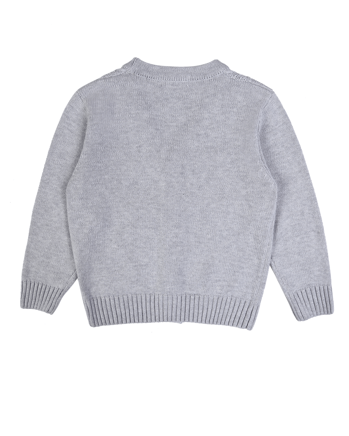 Cable Knit Cardi Grey Back