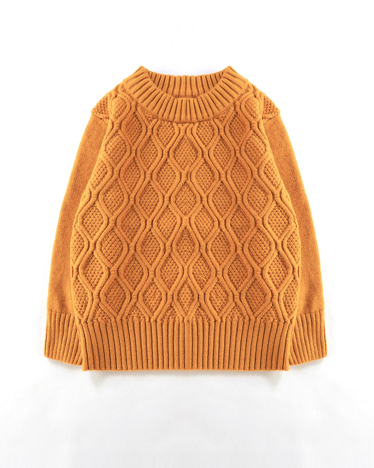 Chain Cable Jumper in Mustard Front