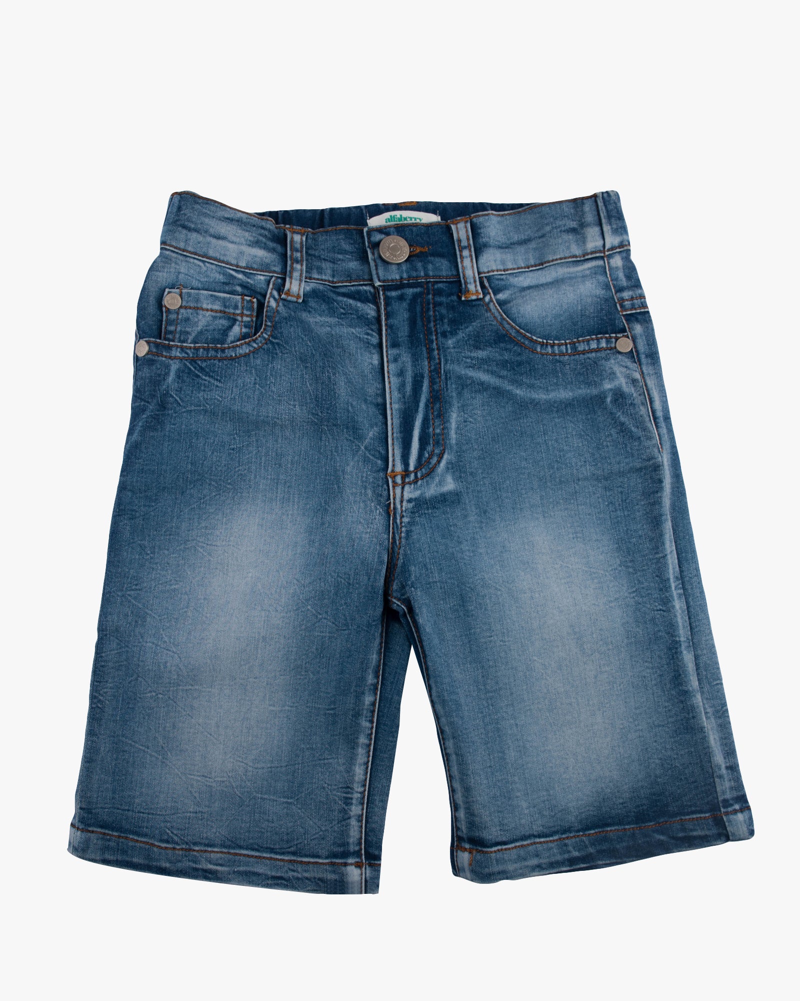 Classic Denim Short Dark Blue Front