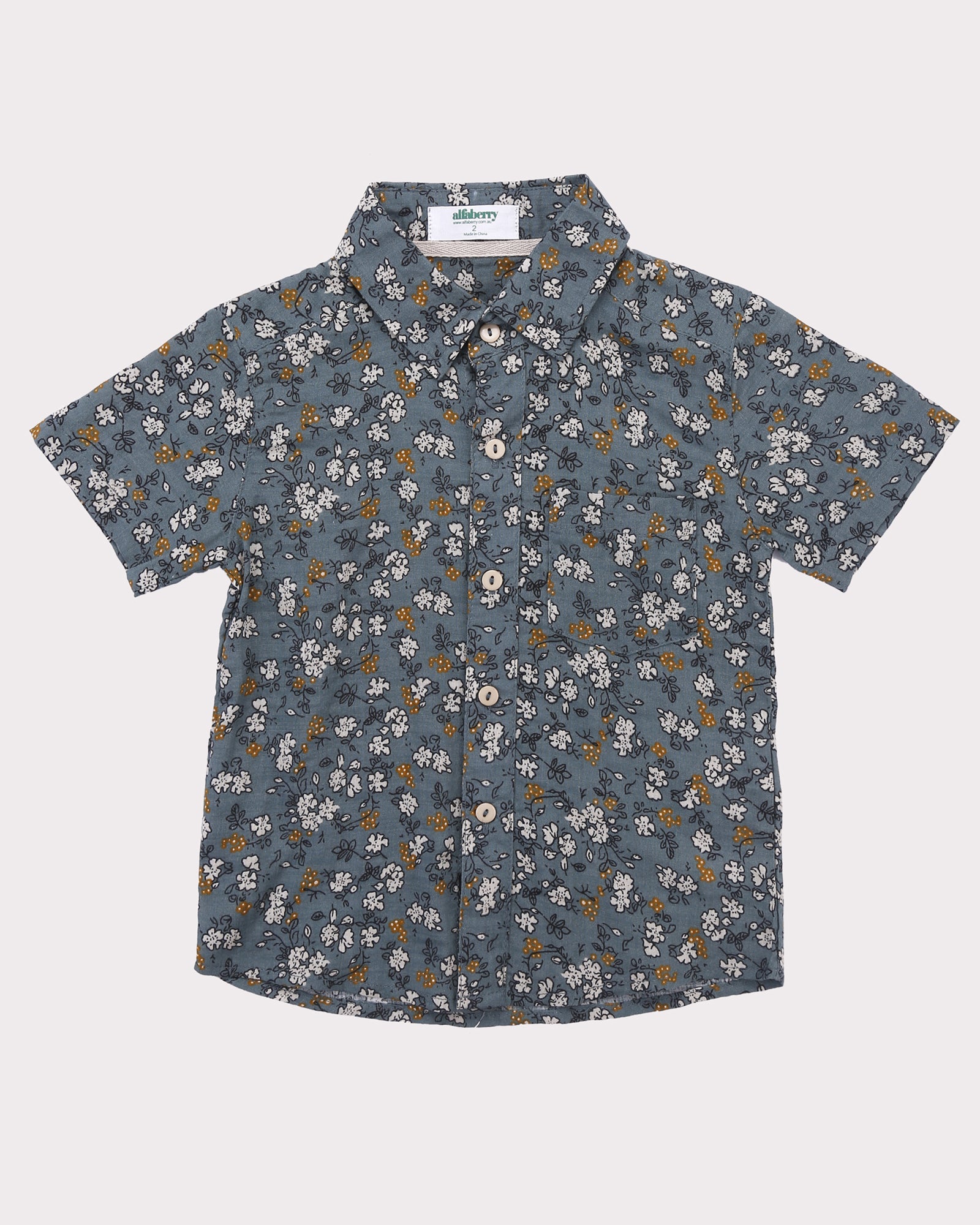 Clover Field Shirt in Teal front
