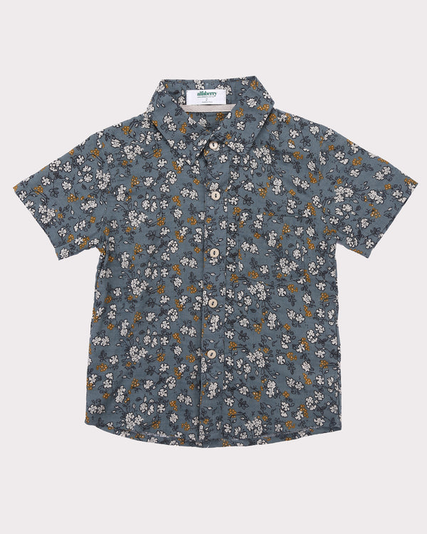 Clover Field Shirt in Teal - alfaberry