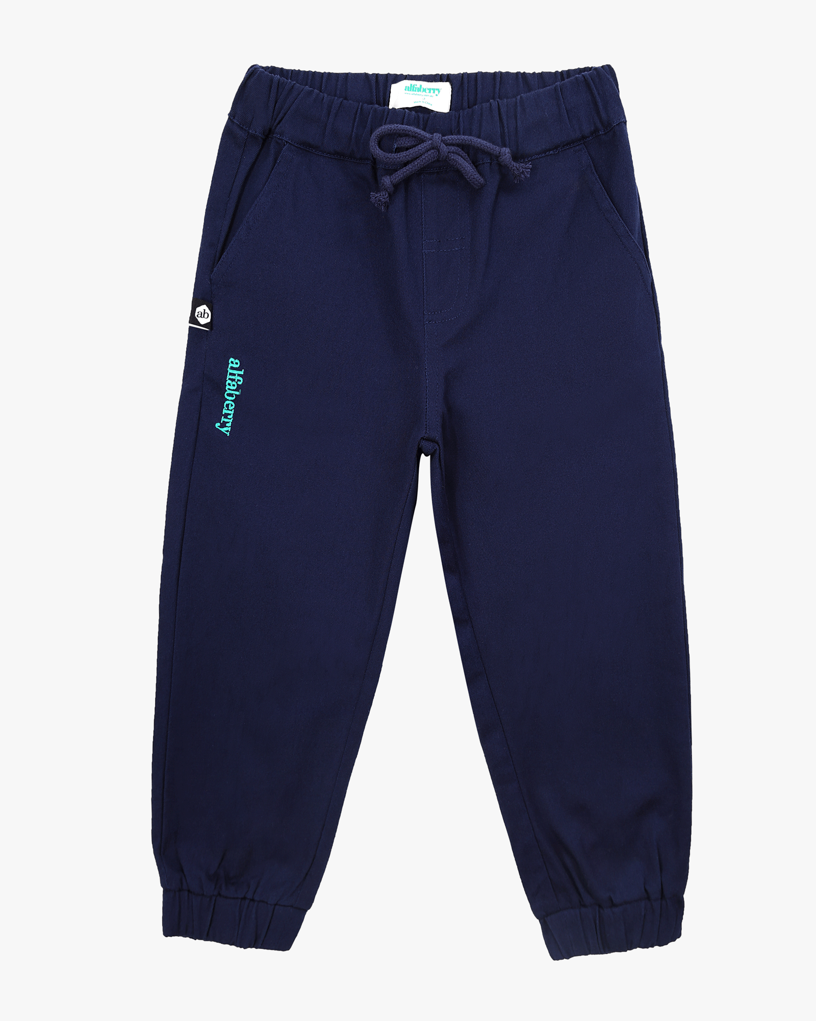 Cuffed Trousers Navy Front