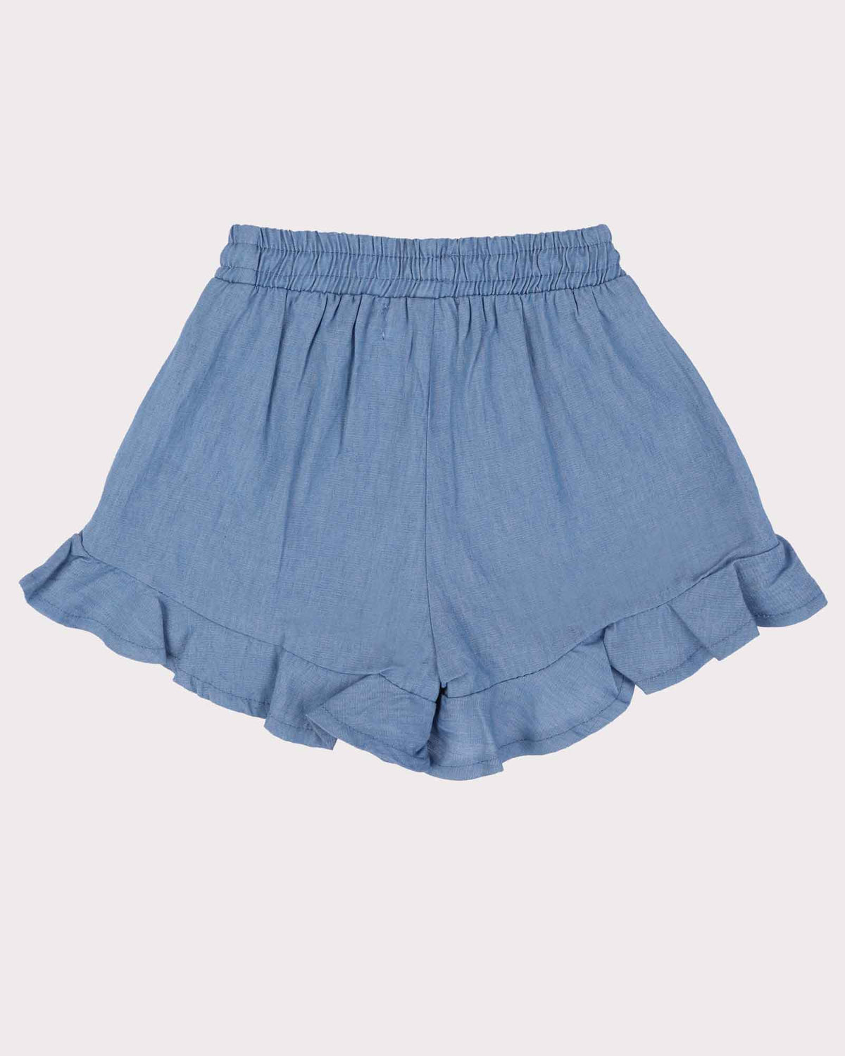 Frill Short in Chambray Back