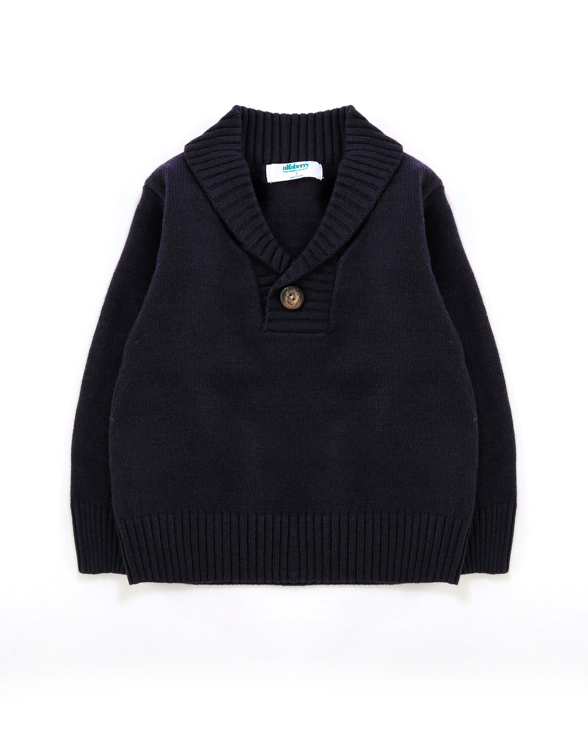 Good Times Collared Jumper in Navy Front
