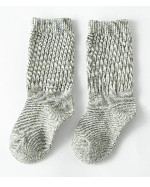 Block Colour Socks Grey