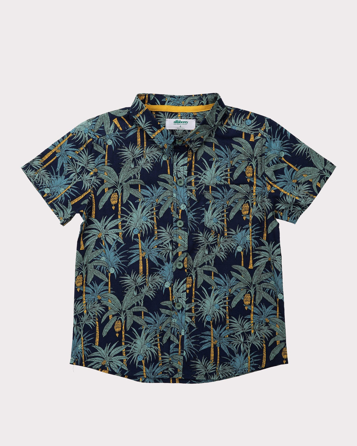 Into The Jungle Shirt In Navy Front