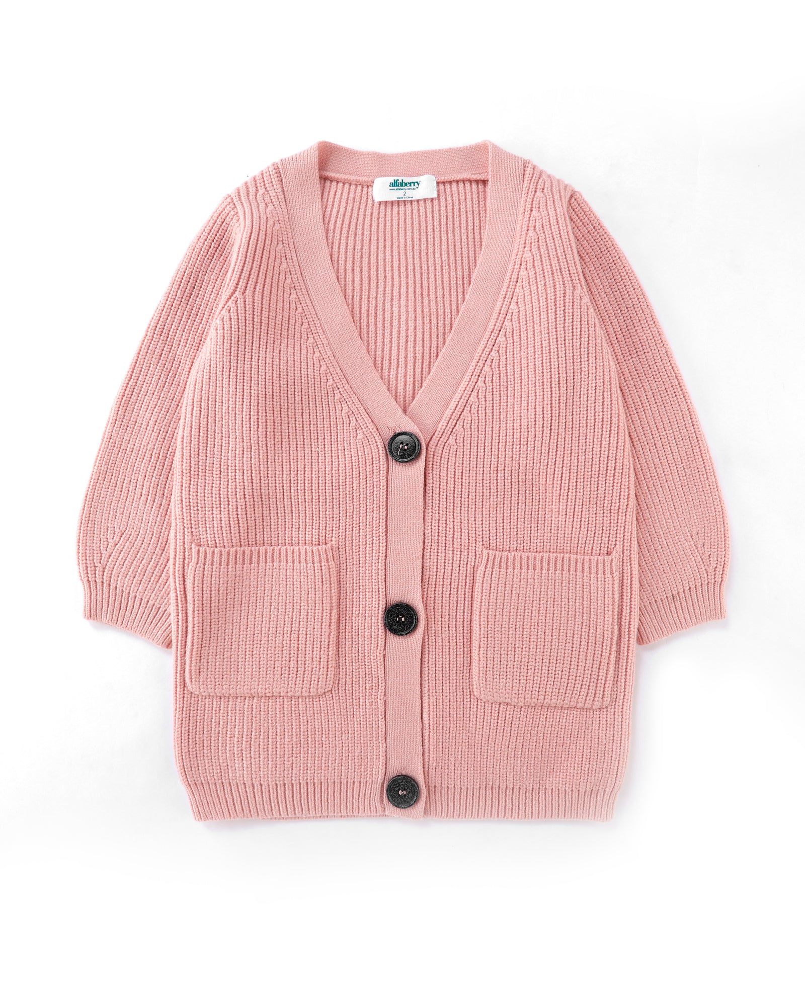 Long Length Cardi in Dust Front