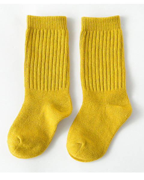 Block Colour Socks Mustard