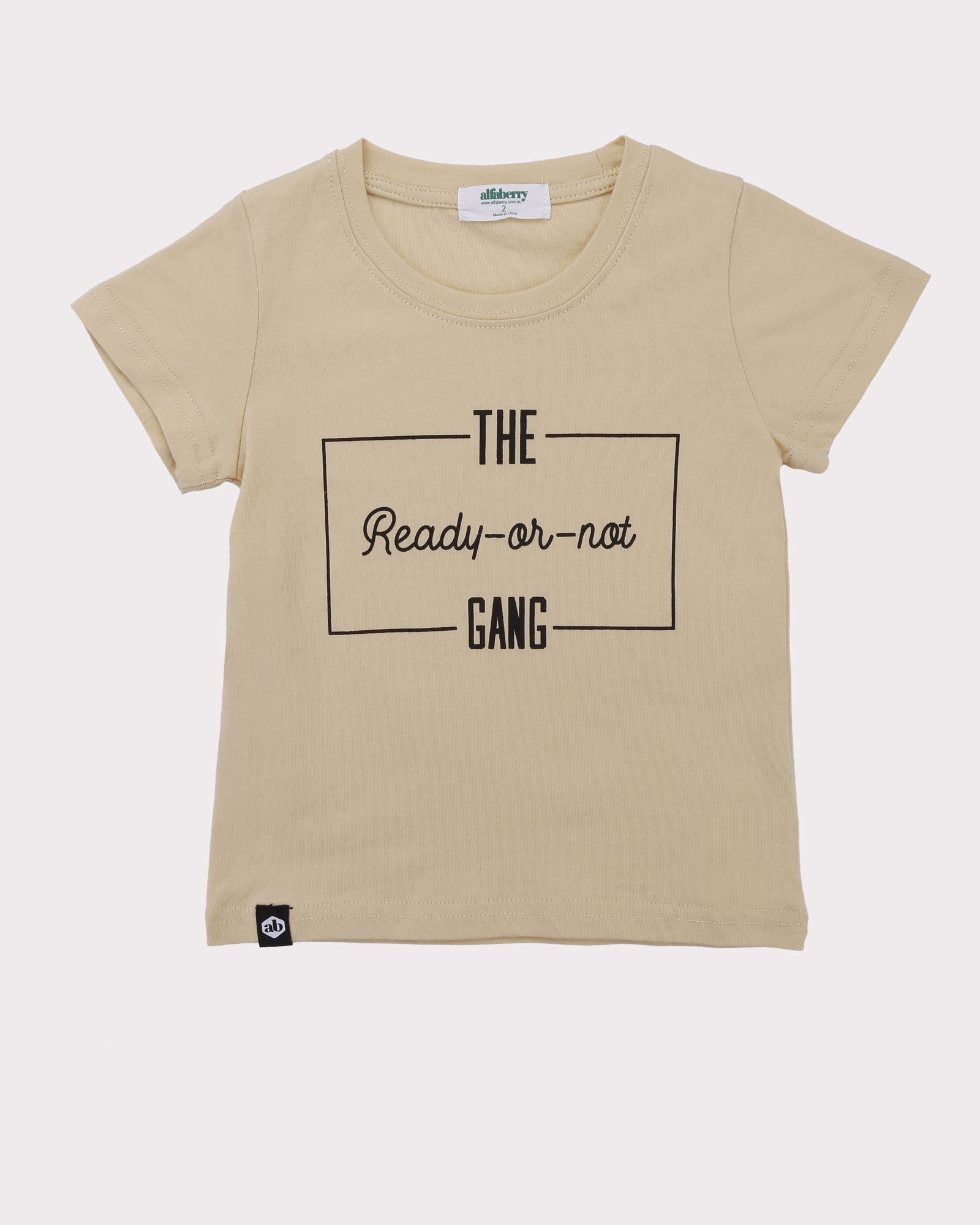 Ready or Not Tee in Banana front