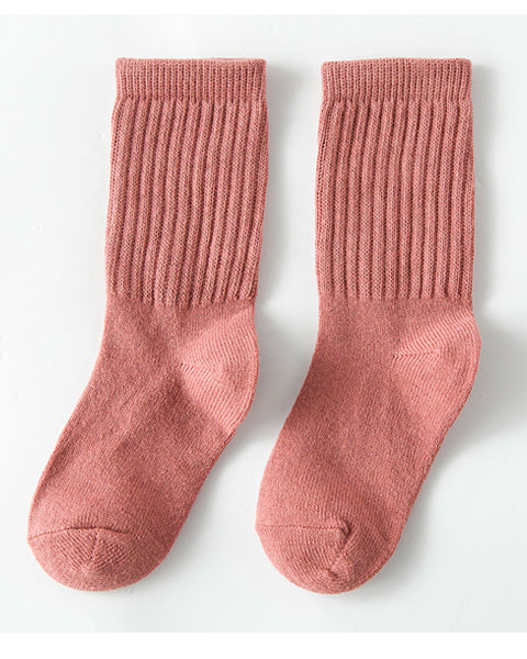 Block Colour Socks Rose 