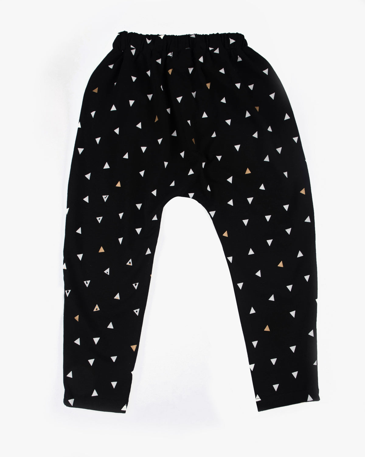 Slouch Pant in Triangle Print black back
