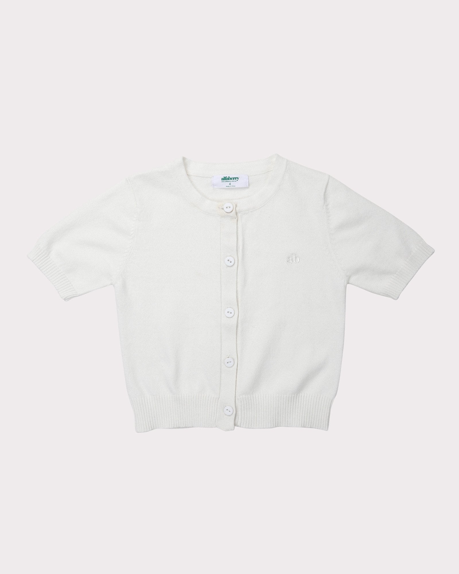 Sunset Cardigan In Ivory Front