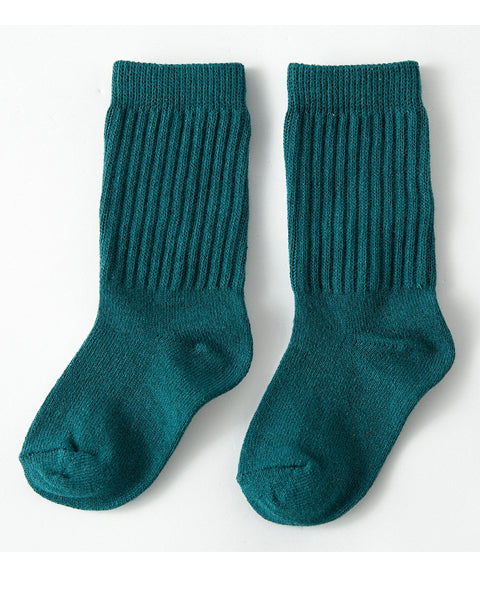 Block Colour Socks Teal 