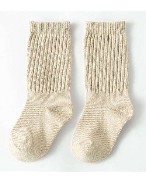 Block Colour Socks in Vanilla 